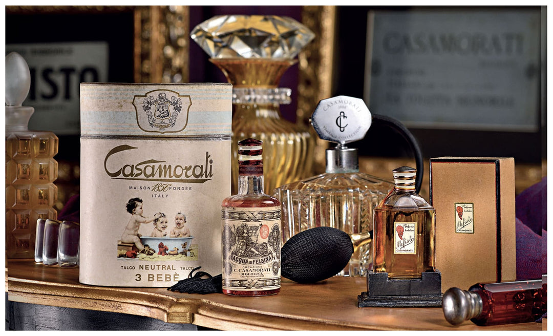 Casamorati fragrance bottle for Khrisha Perfumery brand guide