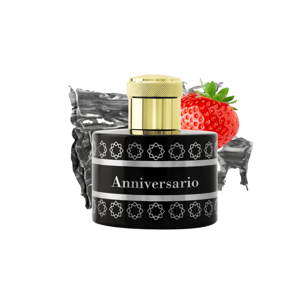 Pantheon Roma Anniversario bottle with strawberry, coconut and saffron notes