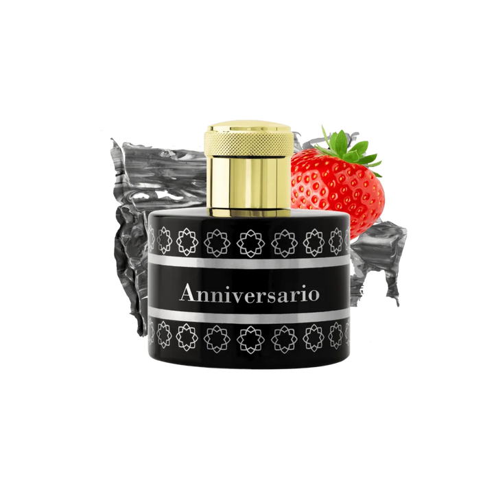 Pantheon Roma Anniversario bottle with strawberry, coconut and saffron notes