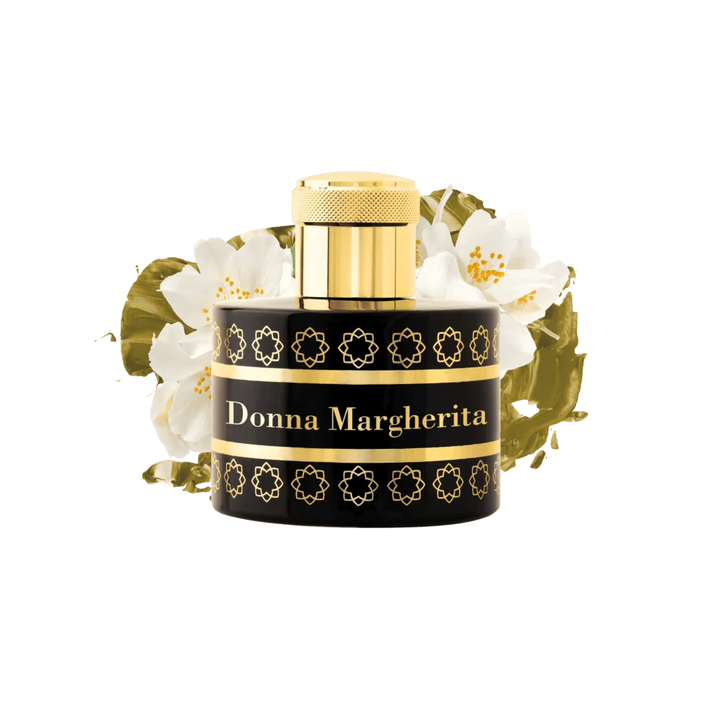 Pantheon Roma Donna Margherita bottle with jasmine, tuberose and white musk notes