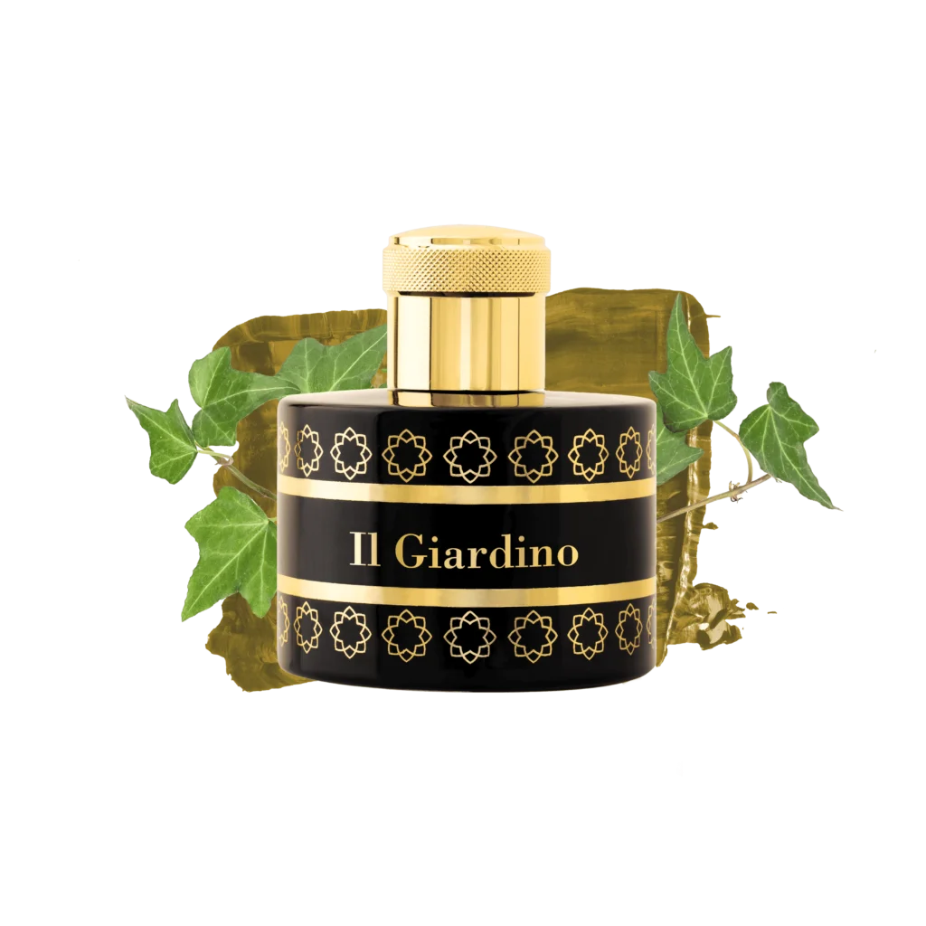 Pantheon Roma Il Giardino bottle with ivy, apple and cedarwood notes