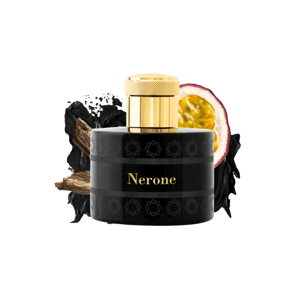 Pantheon Roma Nerone bottle with coconut, saffron and oud notes
