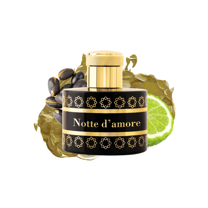 Pantheon Roma Notte d'Amore bottle with bergamot, orange blossom and amber notes