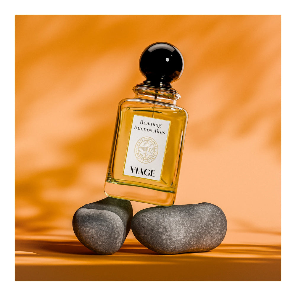 Viage Beaming Buenos Aires 100ml Eau de Parfum - side angle with packaging