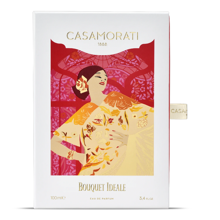 Casamorati Bouquet Ideale Eau de Parfum - side angle with packaging