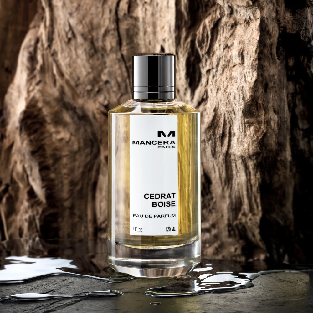 Mancera Cedrat Boise Intense Extrait de Parfum - side angle with packaging