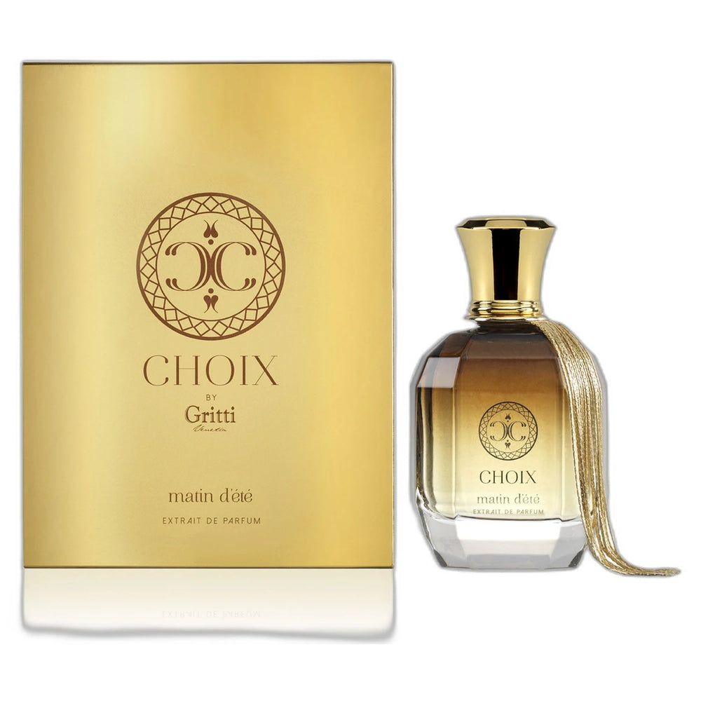 Choix Matin d'Ete 100ml Extrait de Parfum - side angle with packaging