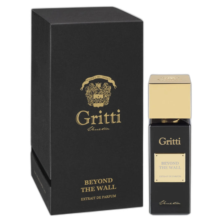 Gritti Beyond the Wall 100ml Extrait de Parfum - side angle with packaging