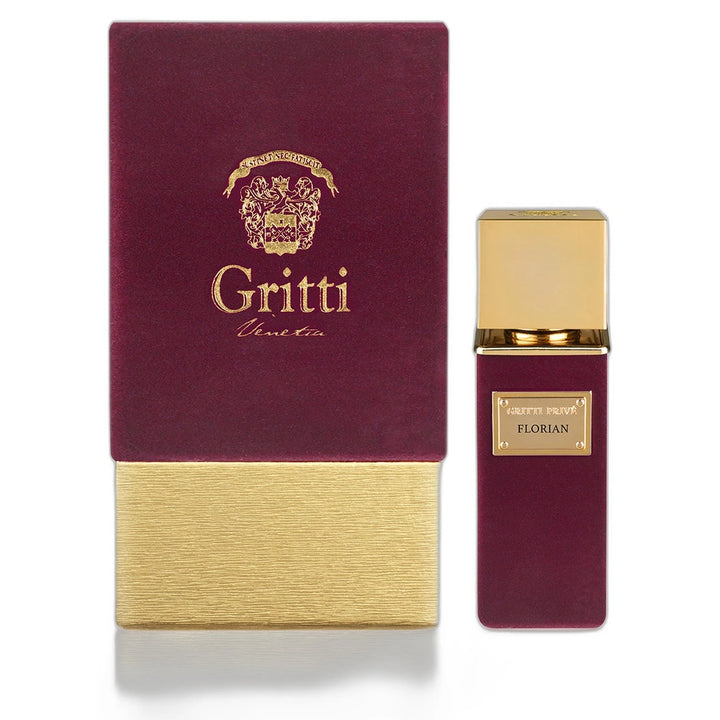 Gritti Florian 100ml Extrait de Parfum - side angle with packaging