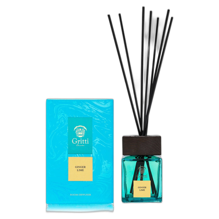 Gritti Ginger Lime 250ml Home Diffuser - Italian glass flacon