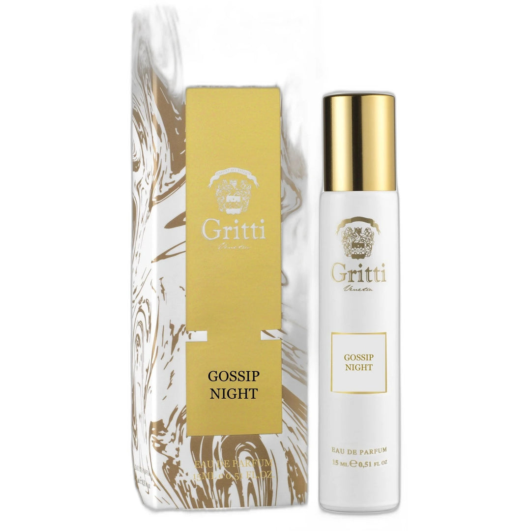 Gritti Gossip Night Eau de Parfum - box and bottle close-up