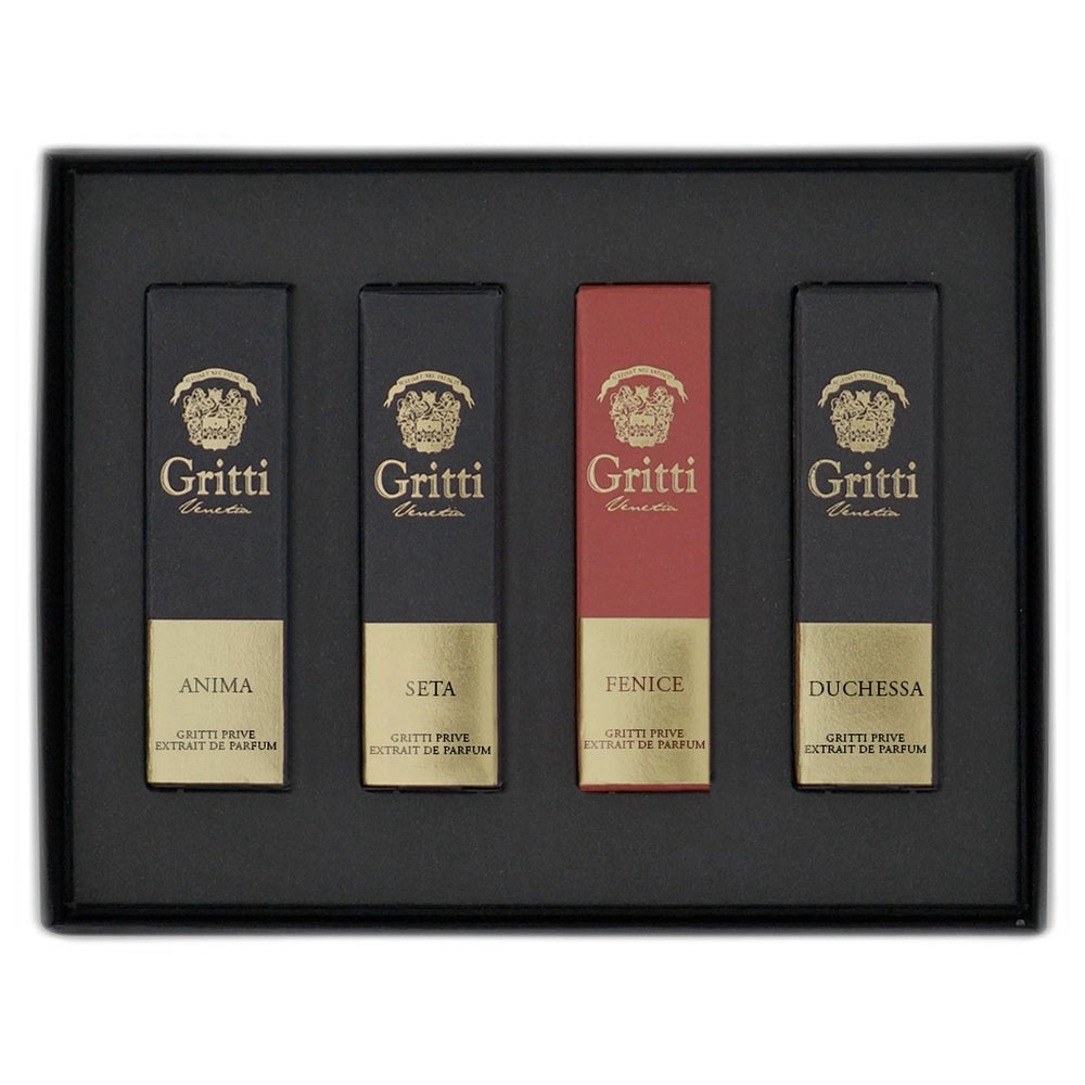 Gritti Prive Collection I 4x2ml Discovery Set - vials arranged in box