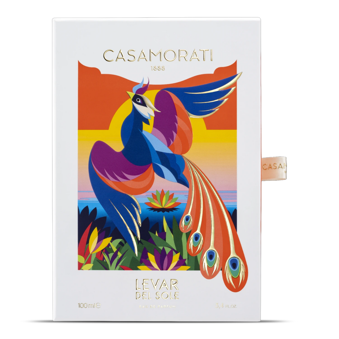 Casamorati Levar del Sole Eau de Parfum - side angle with packaging