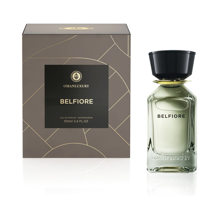 Oman Luxury Belfiore Eau de Parfum 100ml bottle with presentation box
