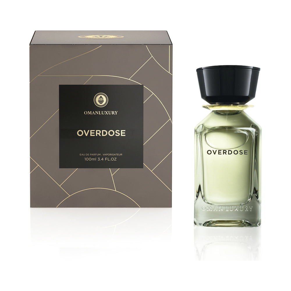 Oman Luxury Overdose Eau de Parfum 100ml bottle with presentation box