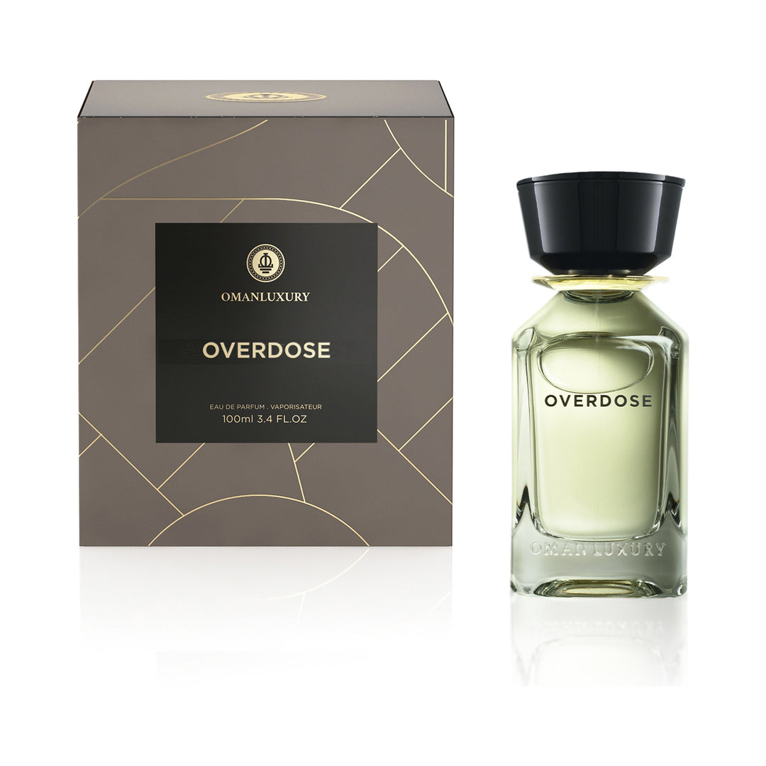Oman Luxury Overdose Eau de Parfum 100ml bottle with presentation box