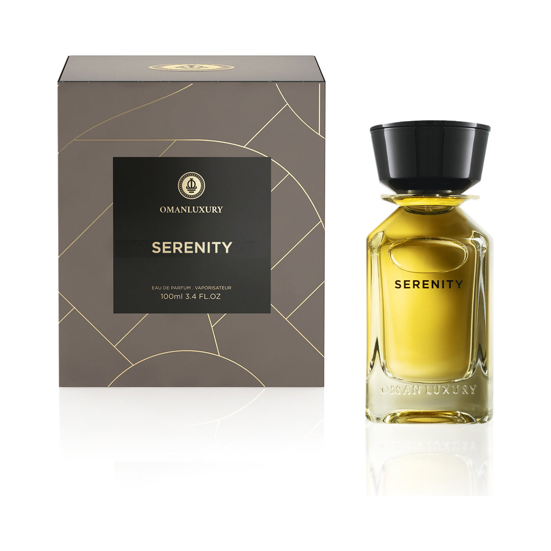 Oman Luxury Serenity Eau de Parfum 100ml bottle with presentation box