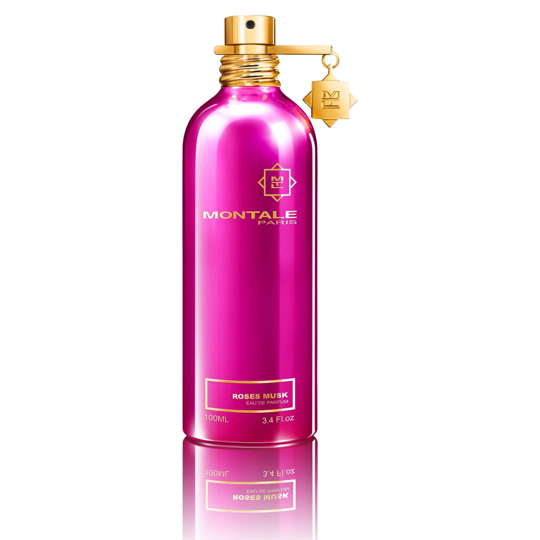 Montale Roses Musk 100ml Eau de Parfum - metallic cylindrical bottle