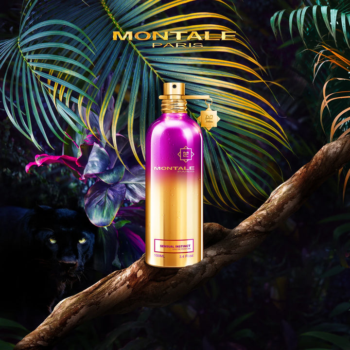 Montale Sensual Instinct 100ml Eau de Parfum - side angle with packaging