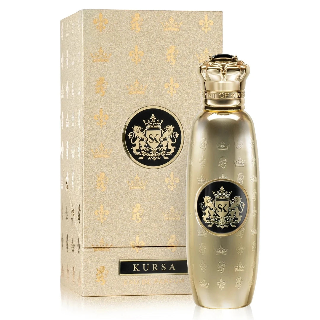 Spirit of Kings Kursa 100ml Eau de Parfum - box and bottle close-up