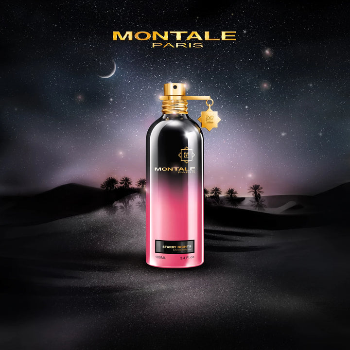 Montale Starry Nights 100ml Eau de Parfum - side angle with packaging