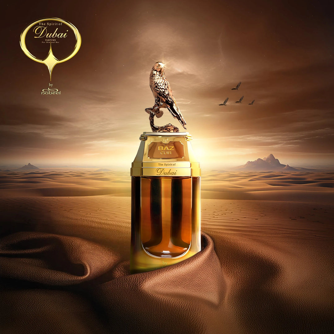 The Spirit of Dubai Baz Cuir 90ml Eau de Parfum - packaging detail