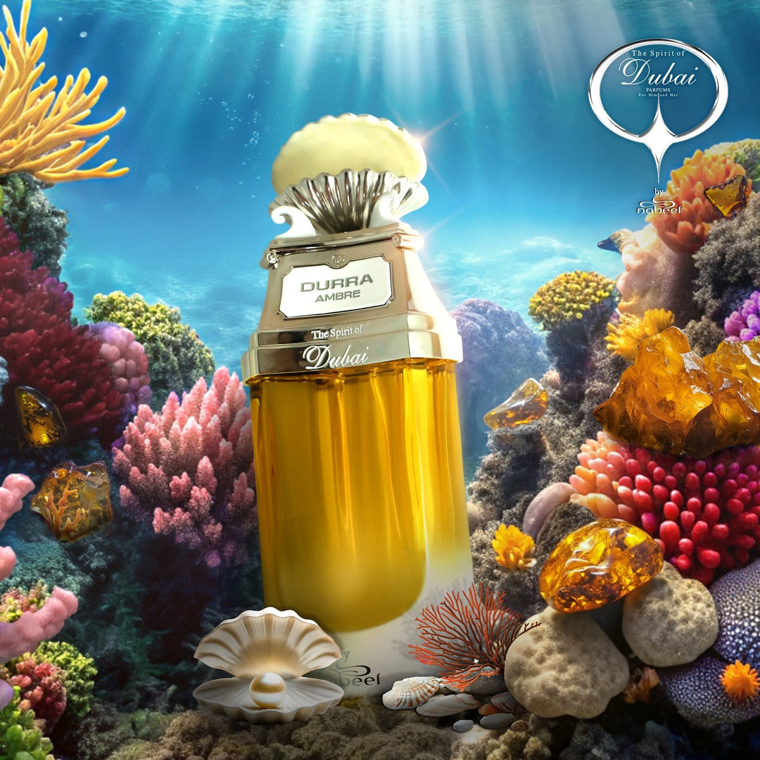 The Spirit of Dubai Durra Ambre 90ml Eau de Parfum - packaging detail