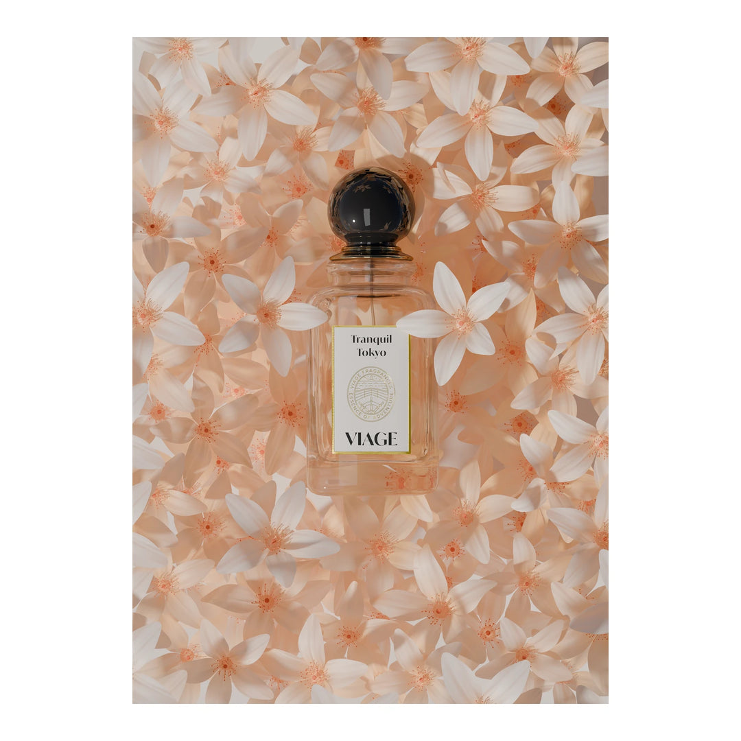 Viage Tranquil Tokyo 100ml Eau de Parfum - box and bottle close-up