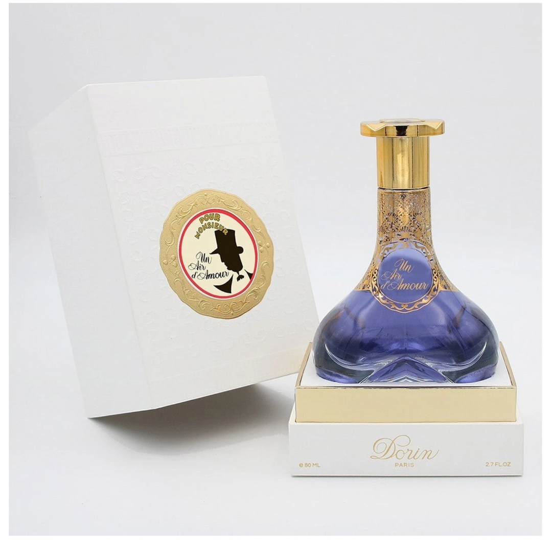 Dorin Paris Un Air d'Amour Pour Monsieur bottle with packaging